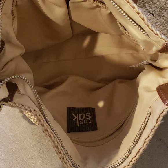 THE SAK crochet brown and tan shoulder bag - Picture 4 of 6